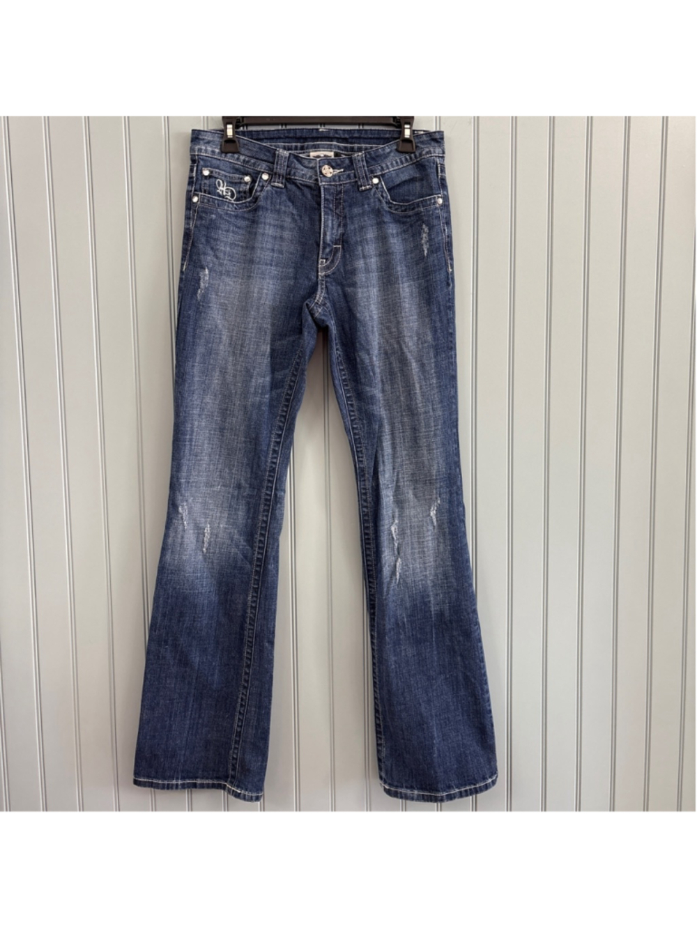 Harley-Davidson Blue Boot Cut Jeans Size 6 Tall